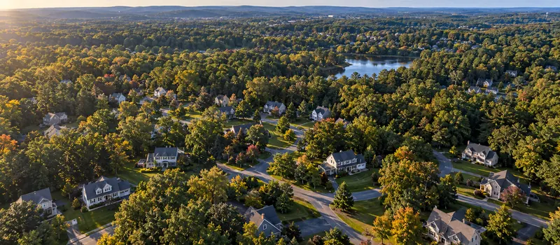 Aerial view of North Bellingham, MA